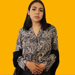 Vintage 90s does 60s / 70s paisley button up